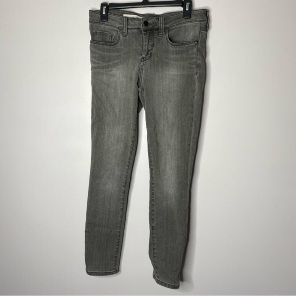 Pilcro and the letterpress stet mid rise gray skinny jean size 28